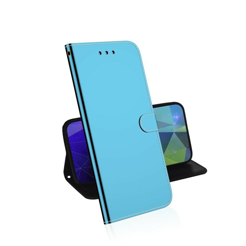 Fodral Xiaomi Redmi 9 Spegelskydd I Konstläder