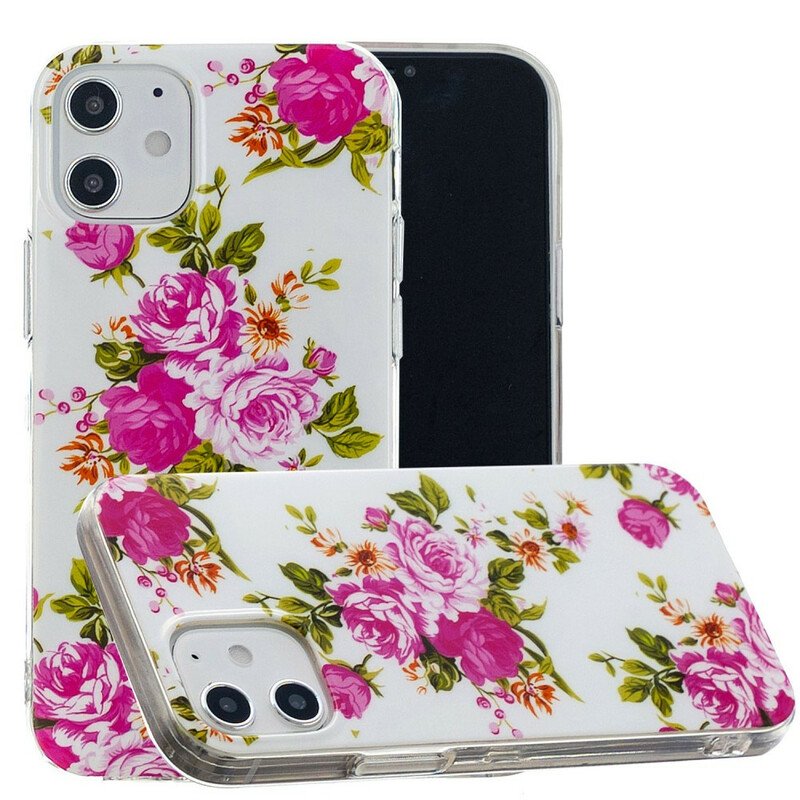 Skal iPhone 12 Mini Fluorescerande Liberty Flowers
