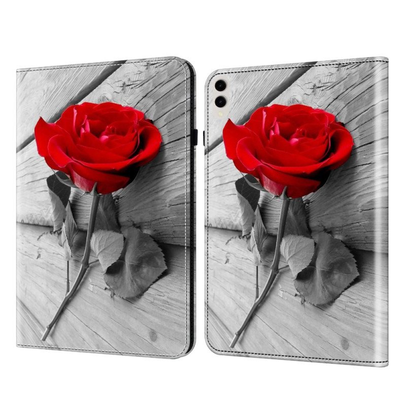 Fodral Samsung Galaxy Tab S9 Fe Plus Rosa Mönster