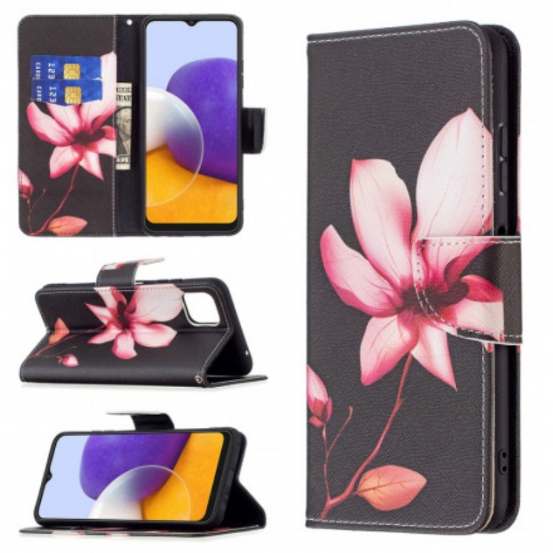 Fodral Samsung Galaxy A22 5G Rosa Blomma