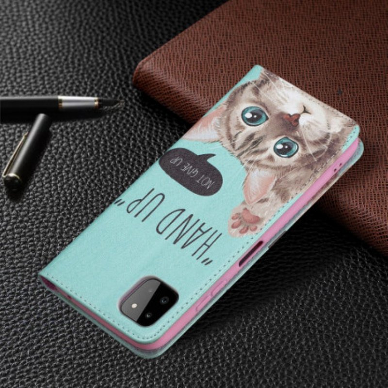 Folio-fodral Samsung Galaxy A22 5G Läderfodral Hand-up