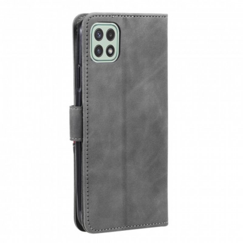 Folio-fodral Samsung Galaxy A22 5G Skin-feel Wave