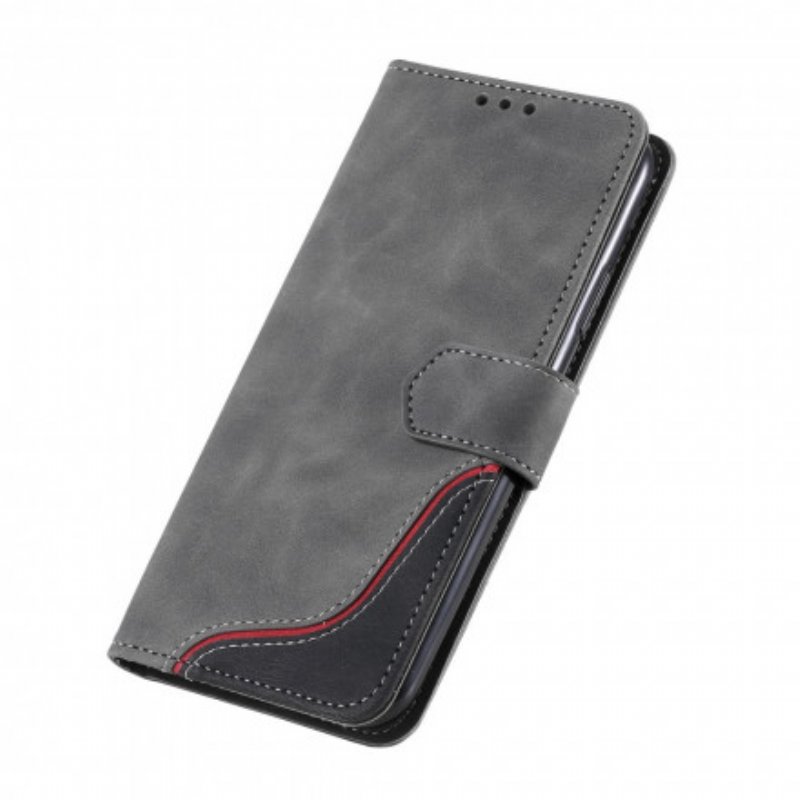 Folio-fodral Samsung Galaxy A22 5G Skin-feel Wave