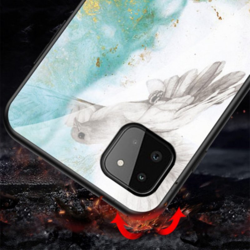 Skal Samsung Galaxy A22 5G Premium Färg Härdat Glas
