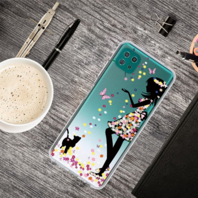 Skal Samsung Galaxy A22 5G Vackert Blomhuvud