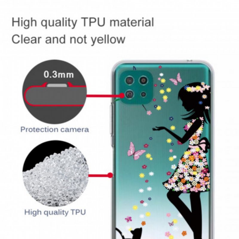 Skal Samsung Galaxy A22 5G Vackert Blomhuvud