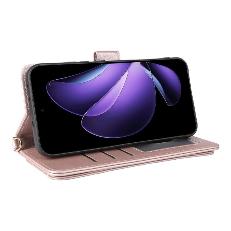 Fodral Oppo Reno 13 5g Retrodesign Med Rem Och Axelrem