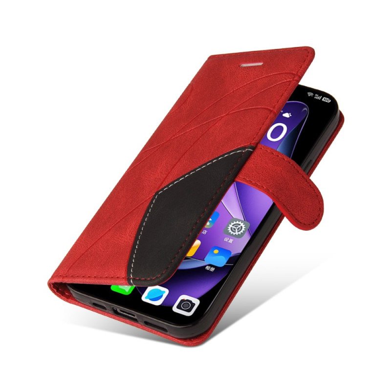 Fodral Oppo Reno 13 5g Tvåfärgade Vågiga Linjer