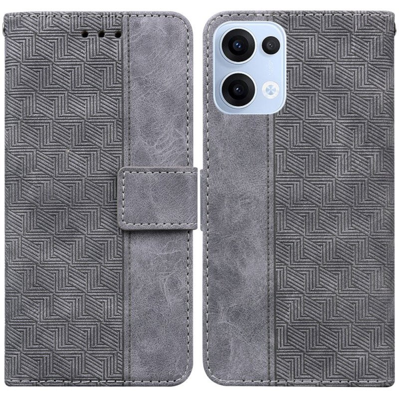 Fodral Oppo Reno 13 5g Vävt Mönster