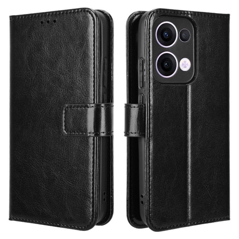 Läderfodral Oppo Reno 13 5g Telefonfodral Flashigt Konstläder