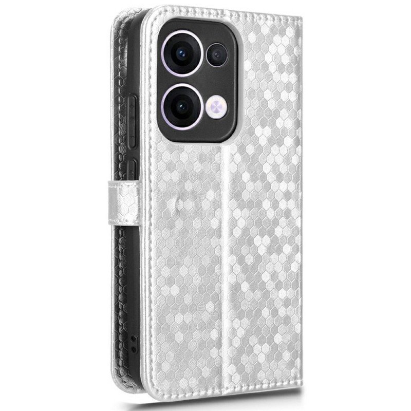 Läderfodral Oppo Reno 13 5g Telefonfodral Glitterprickar