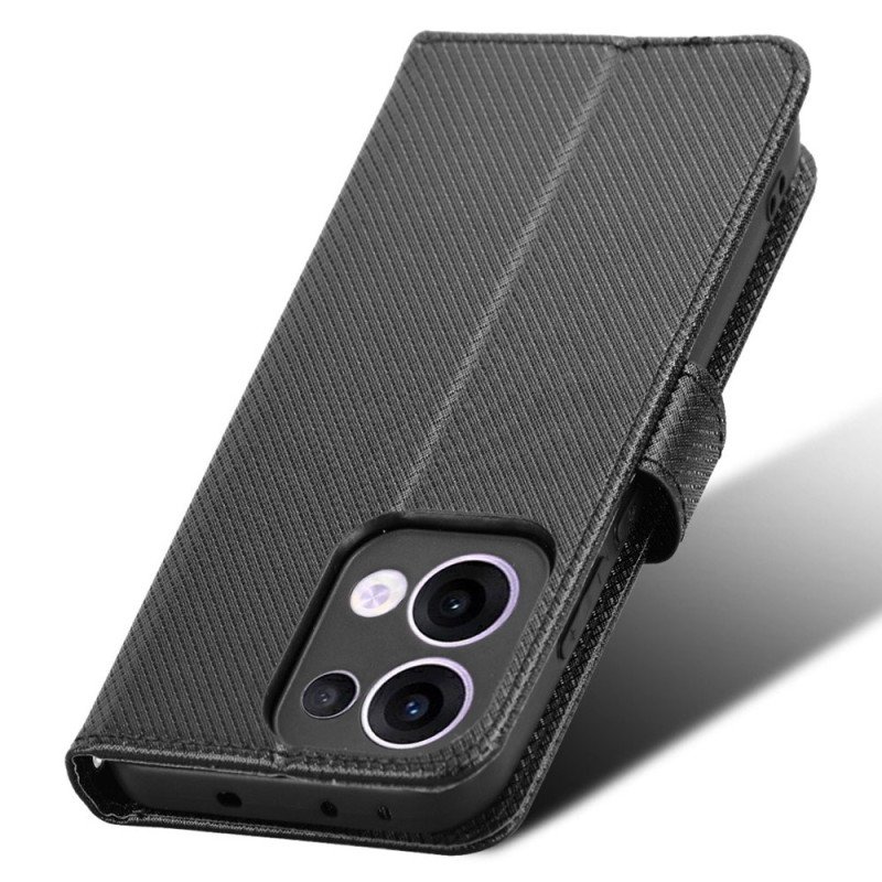 Läderfodral Oppo Reno 13 5g Telefonfodral Rem Med Prickar