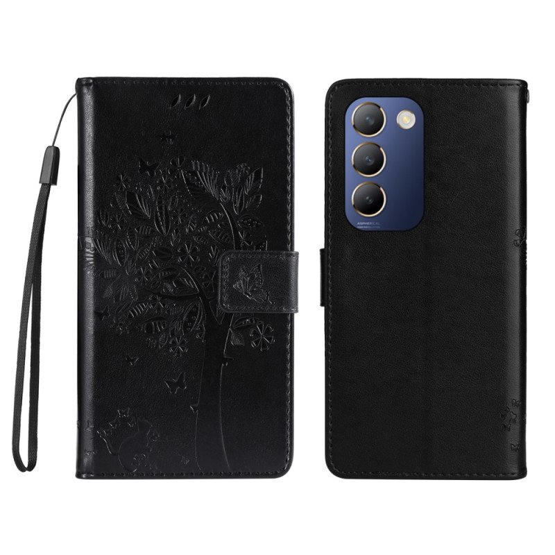 Fodral Vivo V40 Se 5g Träd Och Katt