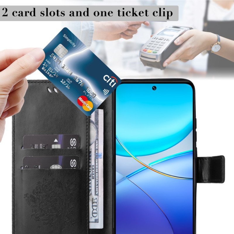 Fodral Vivo V40 Se 5g Träd Och Katt