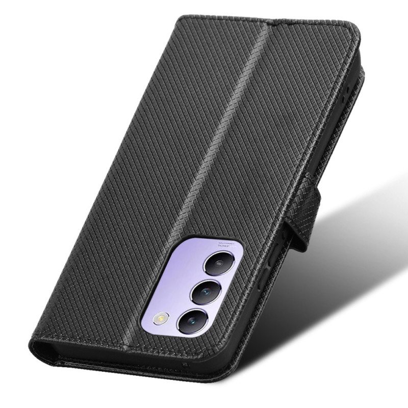 Läderfodral Vivo V40 Se 5g Telefonfodral Diamantstruktur