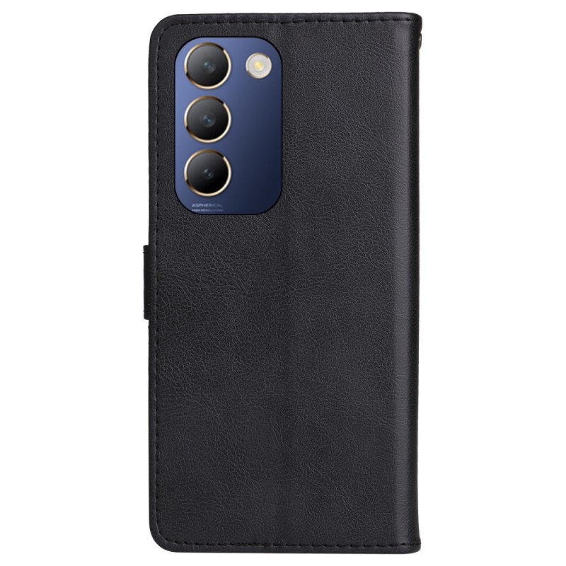 Skyddsfodral Vivo V40 Se 5g Enfärgat Konstläder