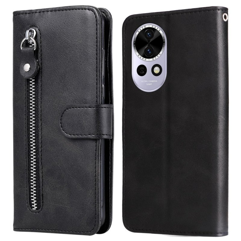 Skyddsfodral Huawei Nova 13 Plånbok Med Dragkedja