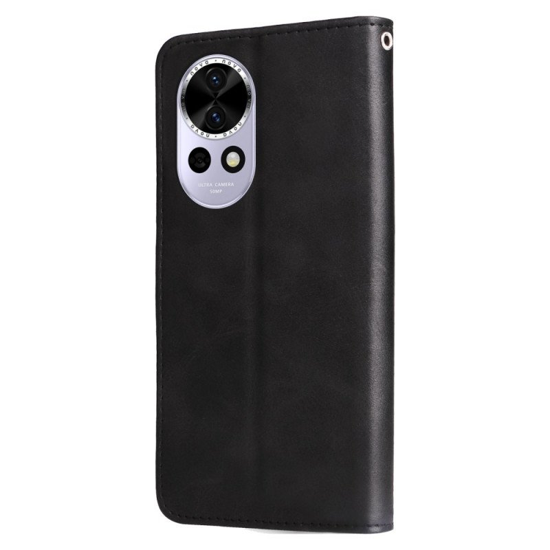 Skyddsfodral Huawei Nova 13 Plånbok Med Dragkedja