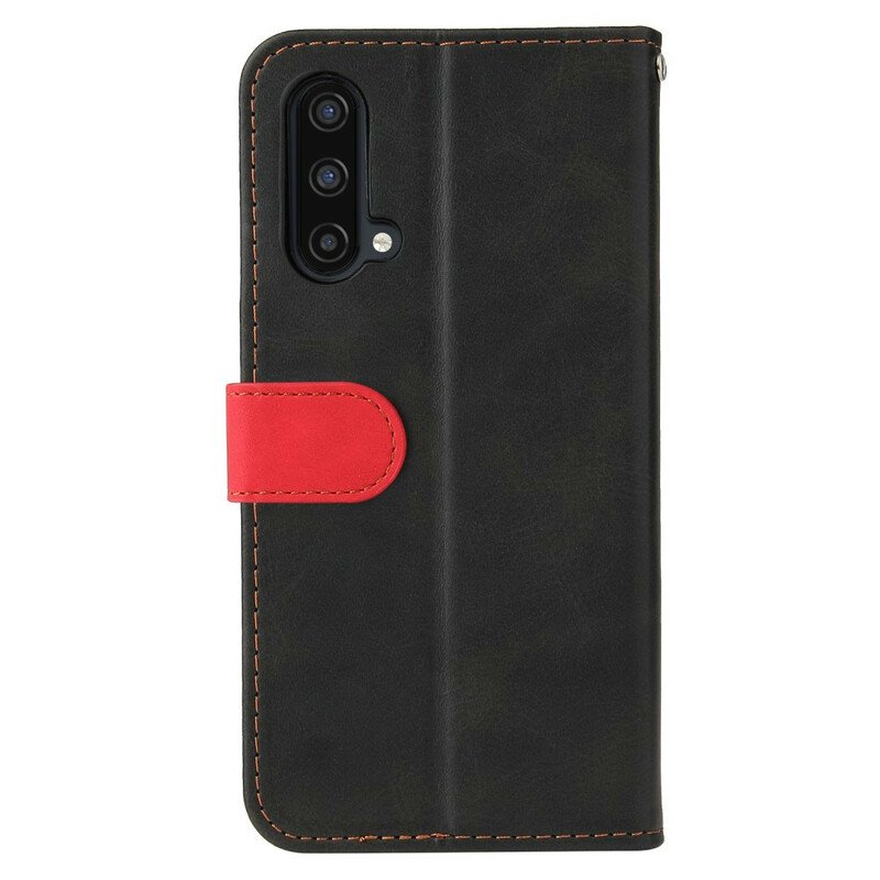 Fodral OnePlus Nord CE 5G Färgat Tvåfärgat Konstläder