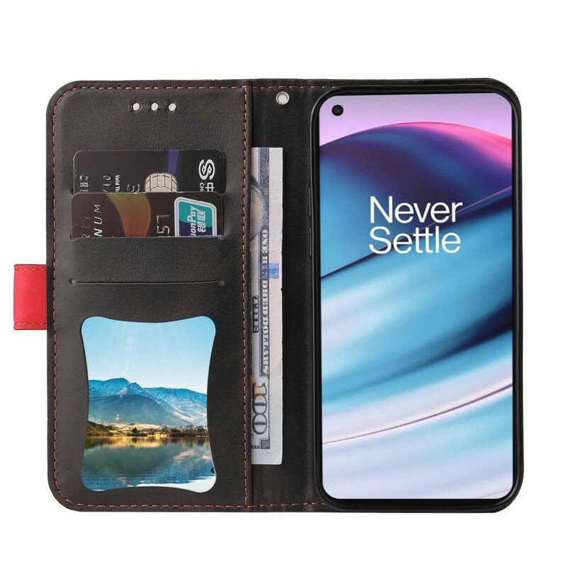 Fodral OnePlus Nord CE 5G Färgat Tvåfärgat Konstläder