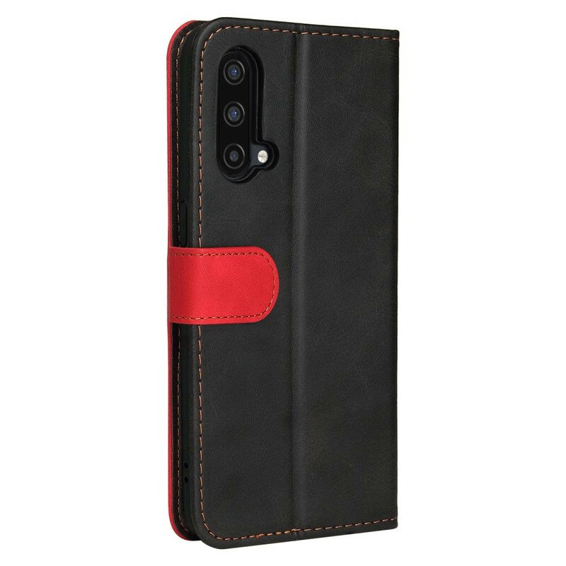 Fodral OnePlus Nord CE 5G Färgat Tvåfärgat Konstläder