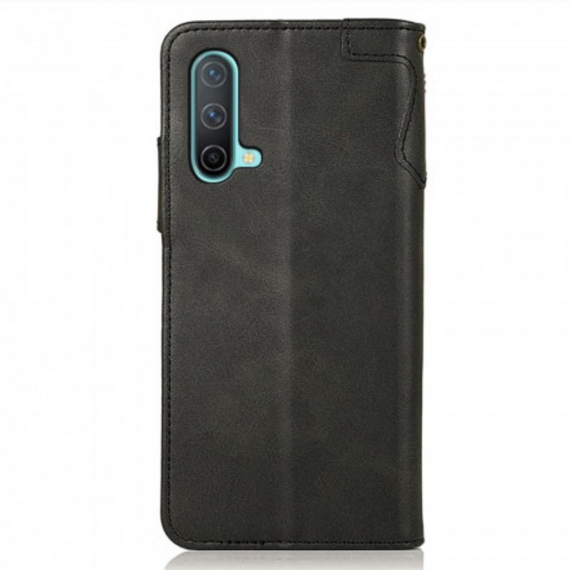 Fodral OnePlus Nord CE 5G Faux Läderknapp Khazneh