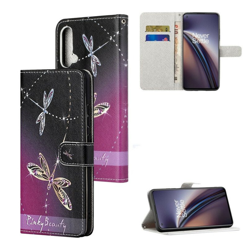 Fodral OnePlus Nord CE 5G Med Kedjar Strappy Dragonflies