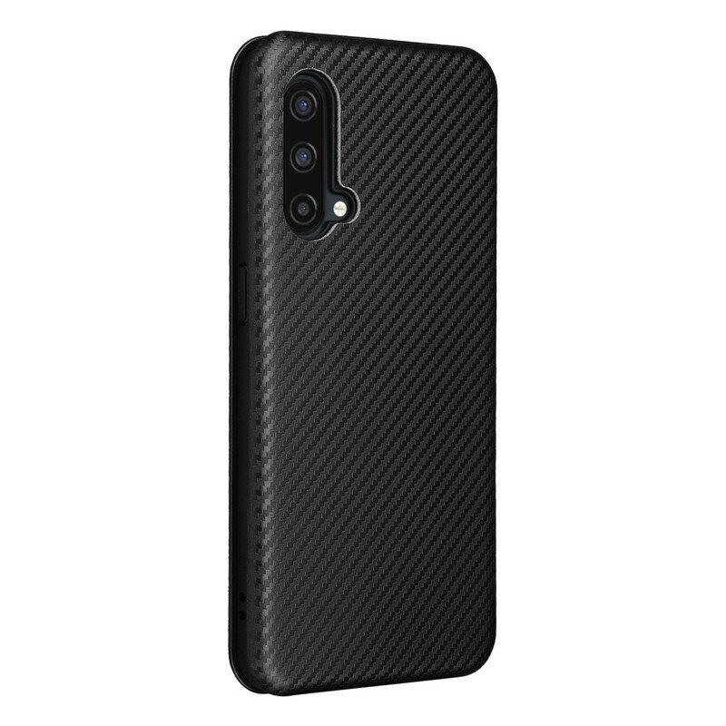 Folio-fodral OnePlus Nord CE 5G Läderfodral Färgad Kolsilikon