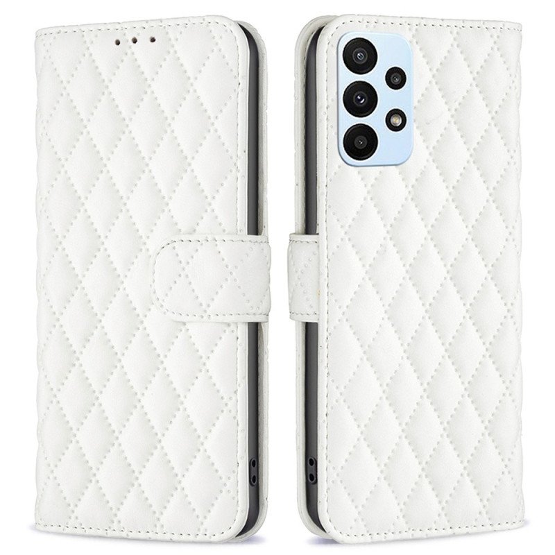 Fodral Samsung Galaxy A23 5G Quiltad Binfen Färg