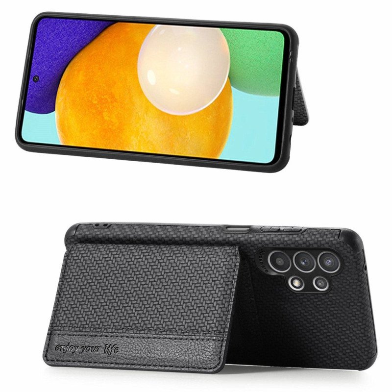 Mobilskal Samsung Galaxy A23 5G Korthållare I Kolfiber