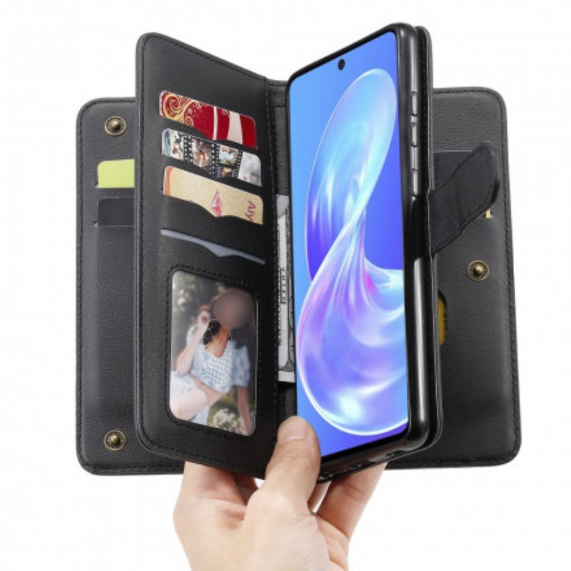Fodral Samsung Galaxy A72 4G / A72 5G Multifunktions 10-kortshållare