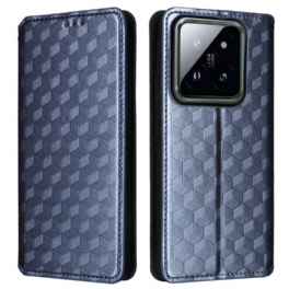 Folio-fodral Xiaomi 14 Pro 3d-kuber