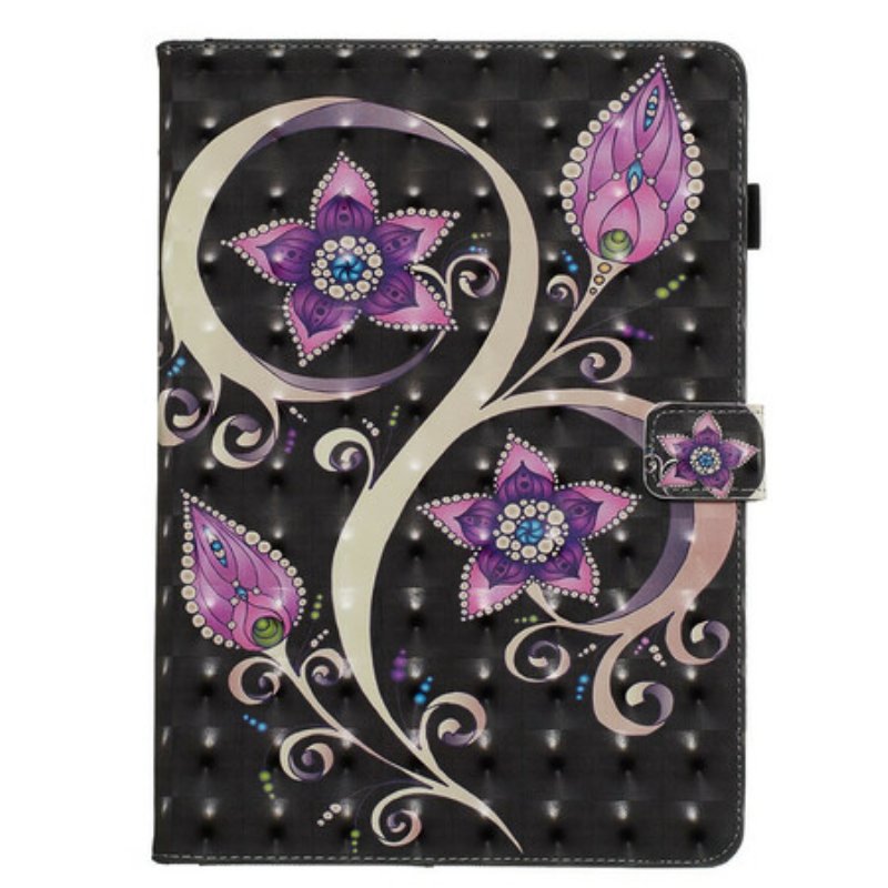Folio-fodral iPad 10.2" (2020) (2019) Blommor