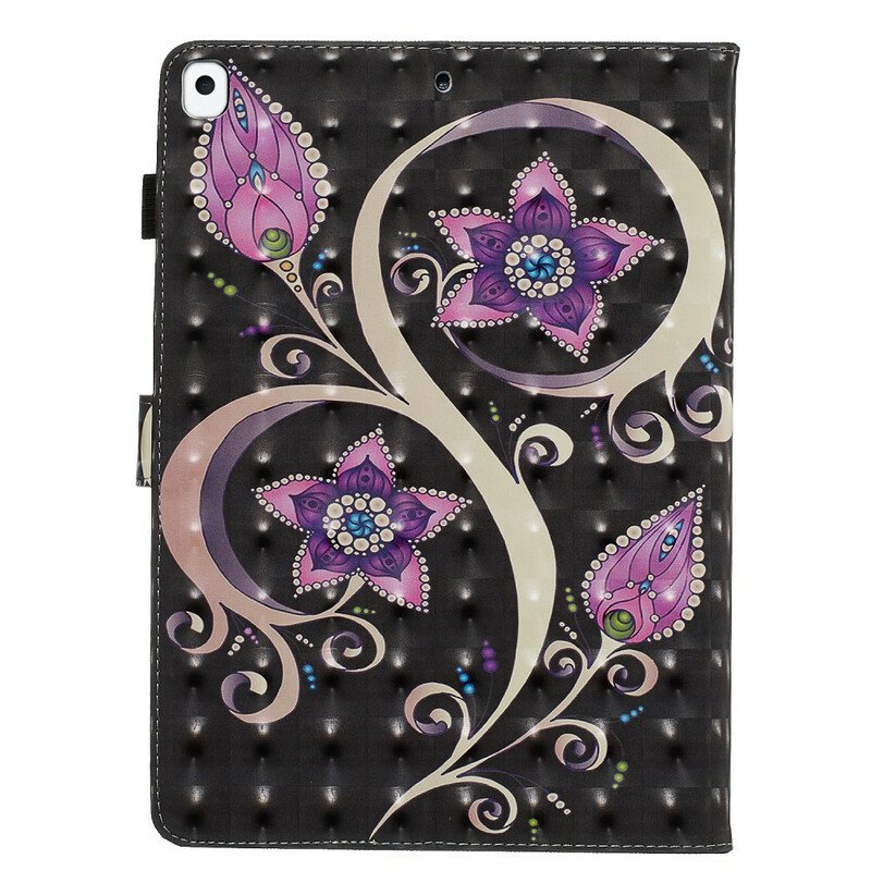 Folio-fodral iPad 10.2" (2020) (2019) Blommor