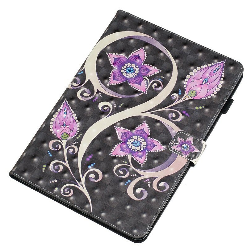 Folio-fodral iPad 10.2" (2020) (2019) Blommor