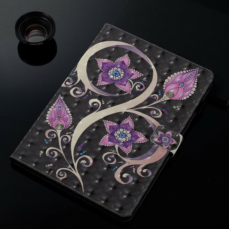 Folio-fodral iPad 10.2" (2020) (2019) Blommor