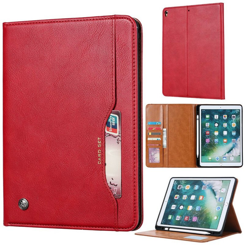 Folio-fodral iPad 10.2" (2020) (2019) Portfölj Med Lädereffekt