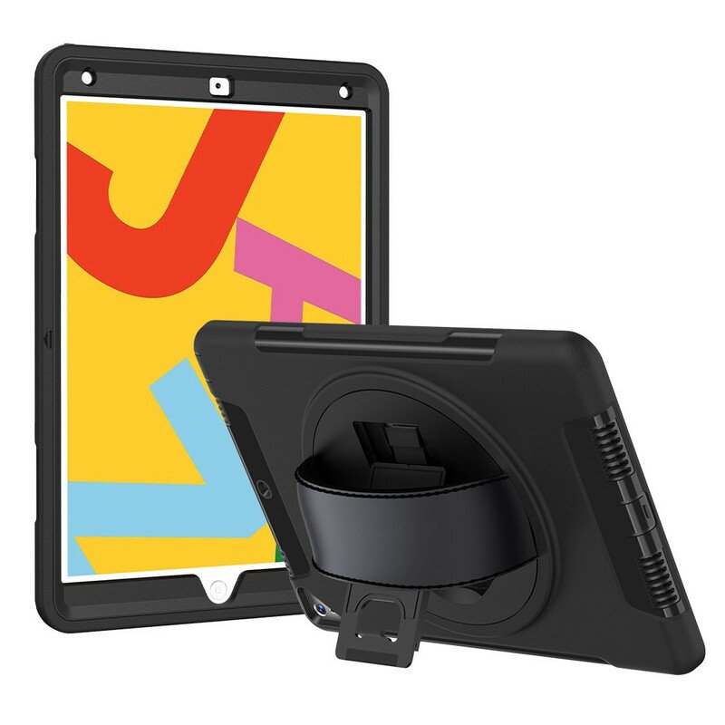 Skal iPad 10.2" (2020) (2019) Ultraresistent Med Rem Och Stöd