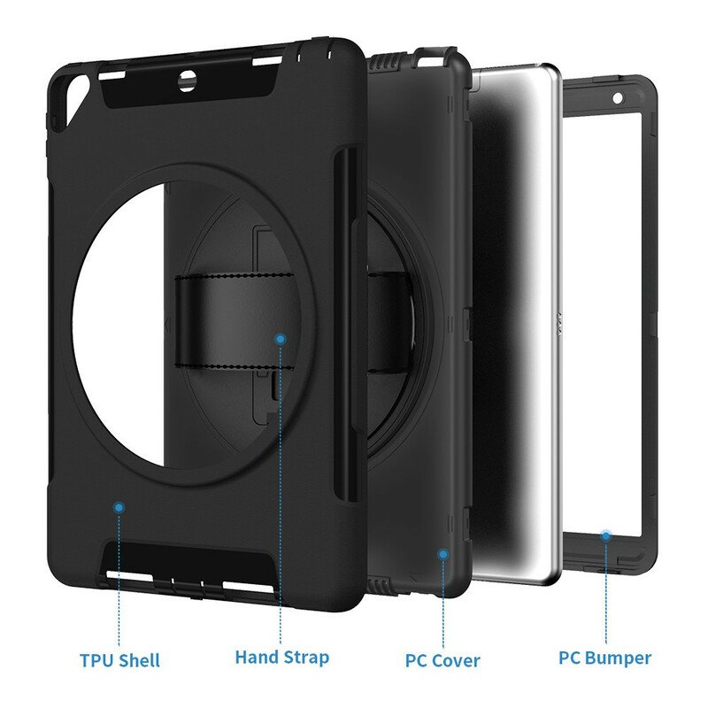 Skal iPad 10.2" (2020) (2019) Ultraresistent Med Rem Och Stöd
