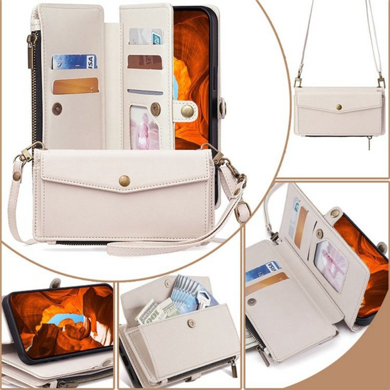 Fodral För Xiaomi 17 Pro Max Plånbok Och Axelrem