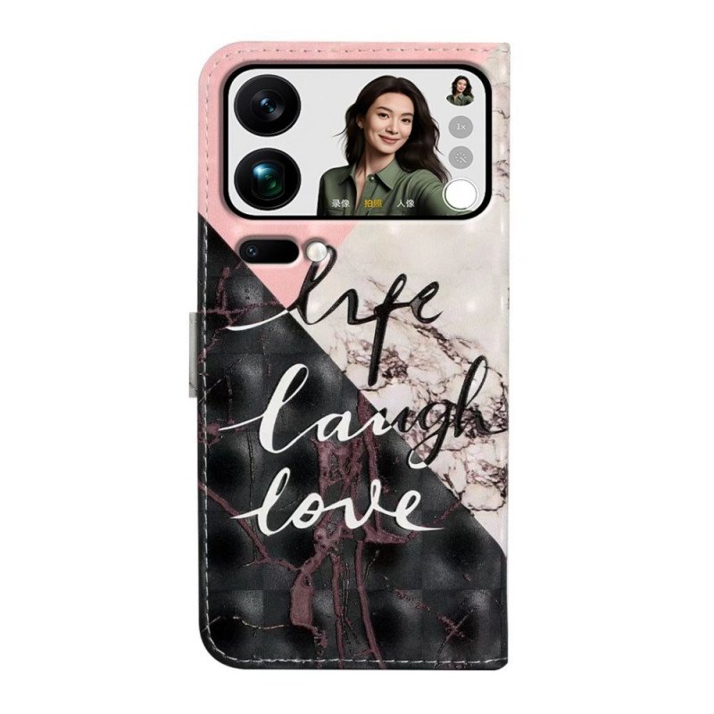 Fodral För Xiaomi 17 Pro Max Trefärgad Marmor