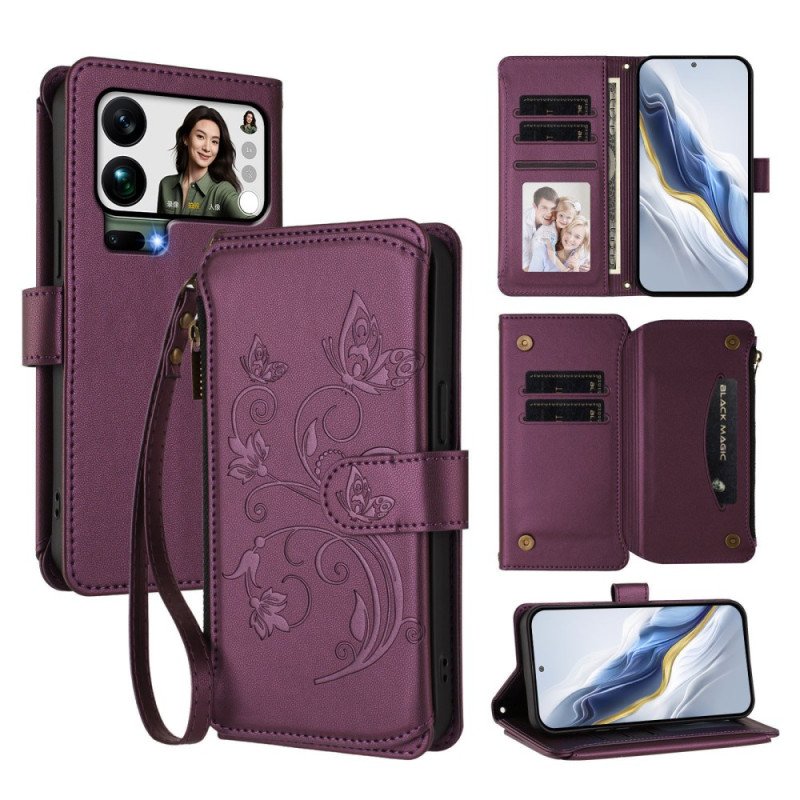 Fodral Xiaomi 17 Pro Max Blommig Plånbok