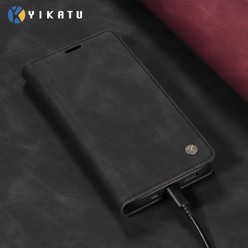 Folio-fodral Xiaomi 17 Pro Max Yikatu Mockaeffekt