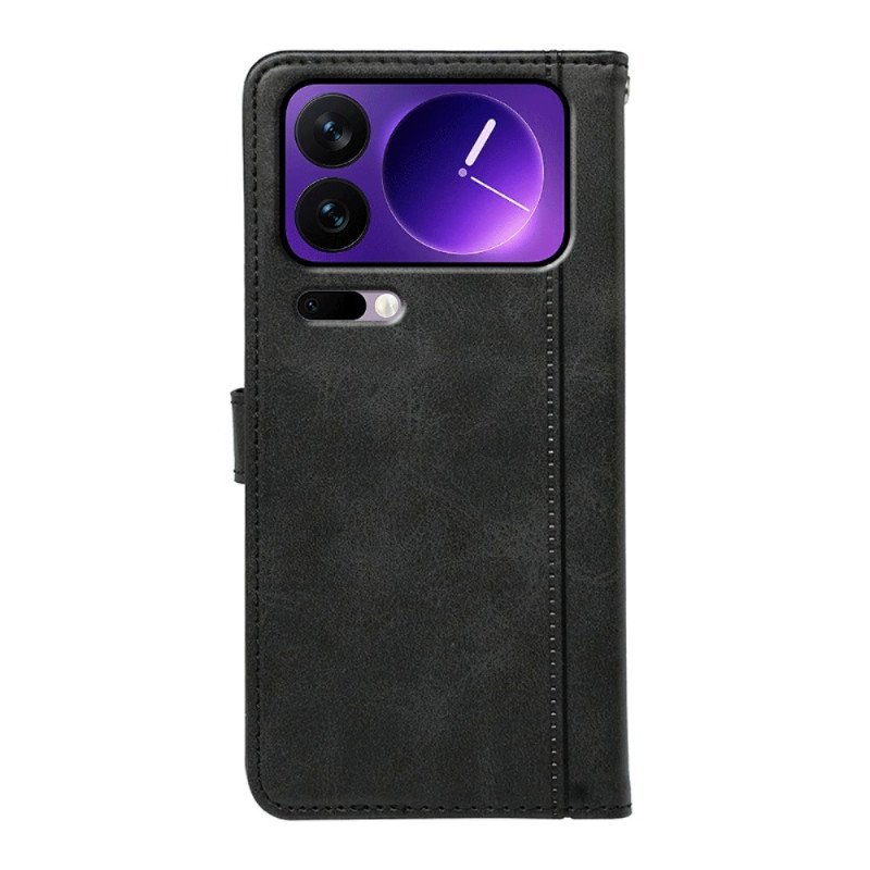 Läderfodral Xiaomi 17 Pro Max Telefonfodral Kantband