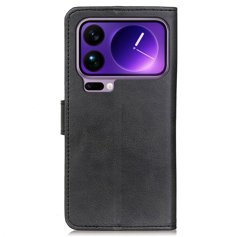 Läderfodral Xiaomi 17 Pro Max Telefonfodral Matt Konstläder