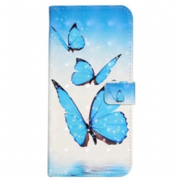Läderfodral Xiaomi 17 Pro Max Telefonfodral Tre Fjärilar
