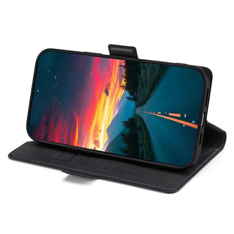 Läderskal Fodral Xiaomi 17 Pro Max Dubbelspänne I Konstläder