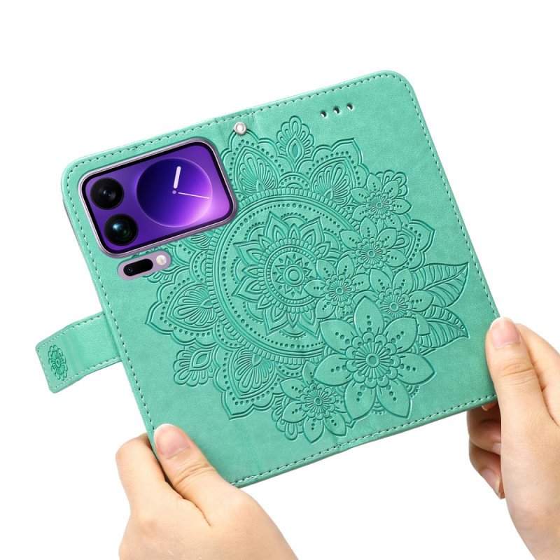 Läderskal Fodral Xiaomi 17 Pro Max Mandala-tryck
