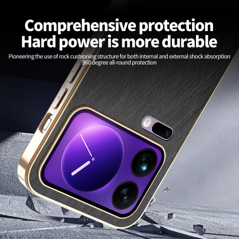 Skal För Xiaomi 17 Pro Max Azns Lädereffekt