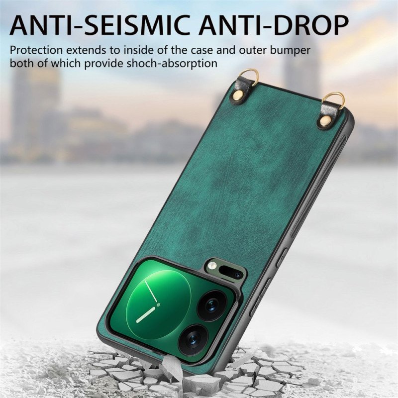 Skal För Xiaomi 17 Pro Max Lädereffekt